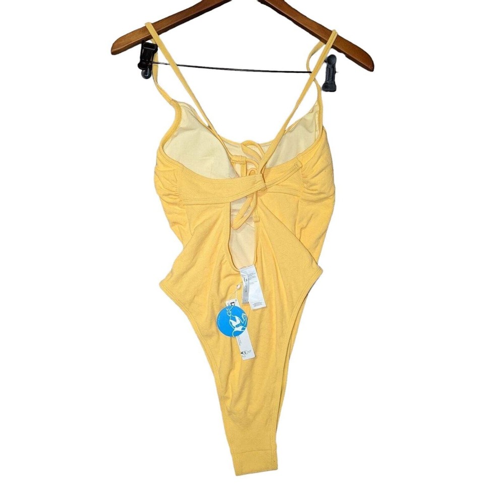 Cupshe‎ One-Piece Yellow Swimsuit Large Women's Size Large